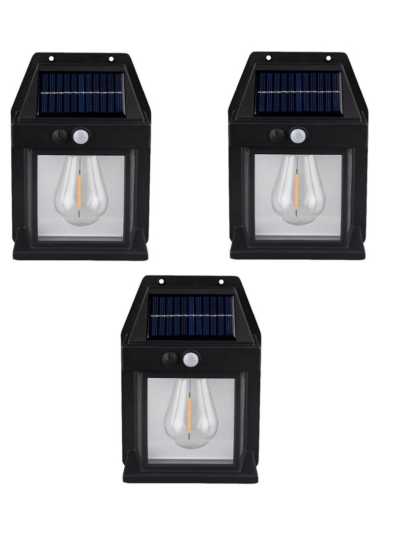 Fend 888 Solar Motion Sensor Wall Light 800LM Bright LED Outdoor Waterproof Lamp with 1800mAh Rechargeable Battery & Auto Night Sensor – Pack of 3 - Image 1